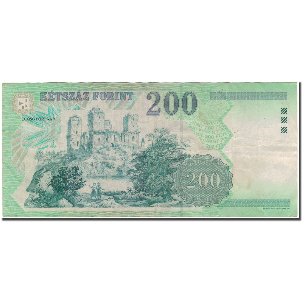 Banknote, Hungary, 200 Forint, 2007, KM:187g, VF(20-25)