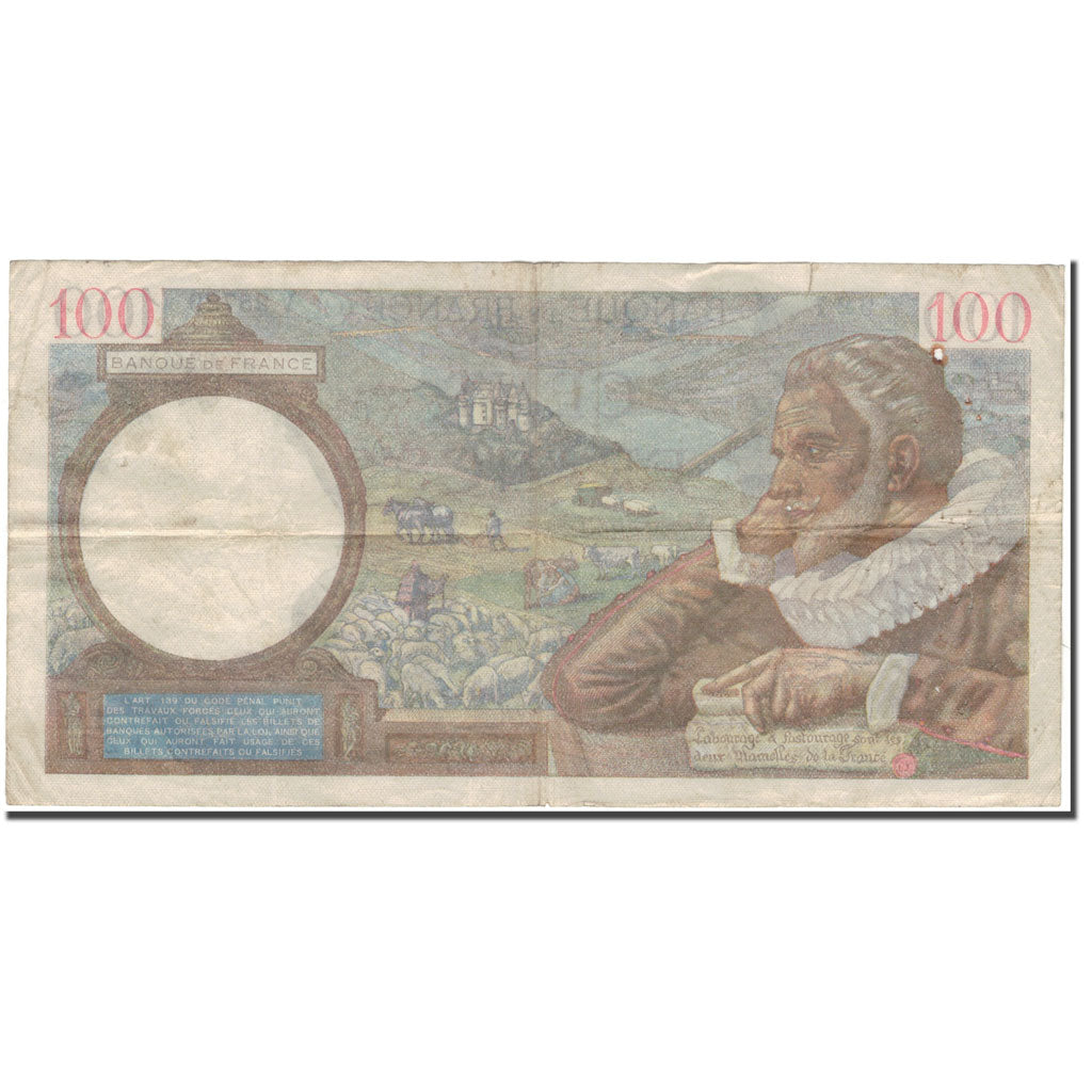 France, 100 Francs, 1941-11-06, VG(8-10), KM:94