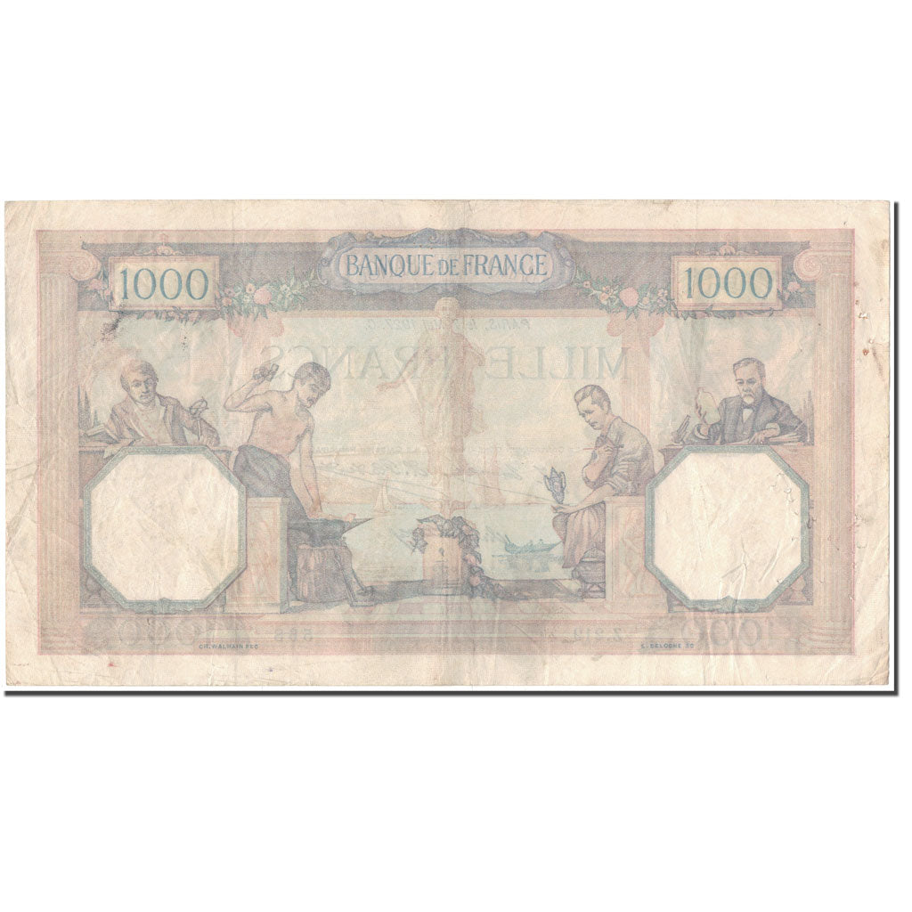 França, 1000 Francs, 1 000 F 1927-1940 ''Cérès et Mercure'', 1927-05-07