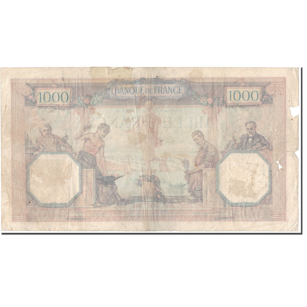 França, 1000 Francs, 1 000 F 1927-1940 ''Cérès et Mercure'', 1927-02-23