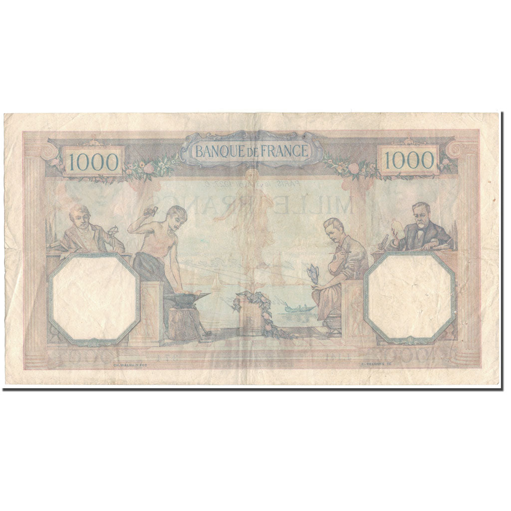 France, 1000 Francs, 1 000 F 1927-1940 ''Cérès et Mercure'', 1927-04-06, TB+