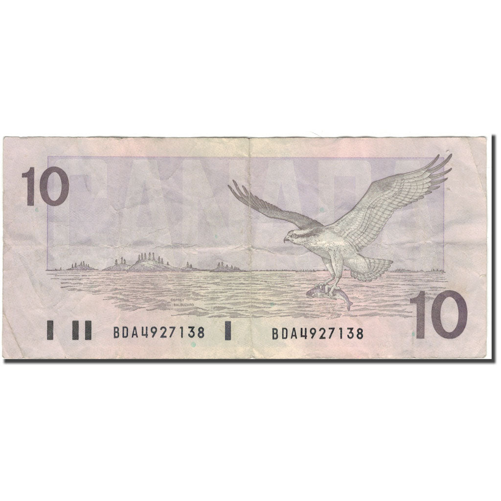 Banknote, Canada, 10 Dollars, 1989, KM:96a, VF(20-25)