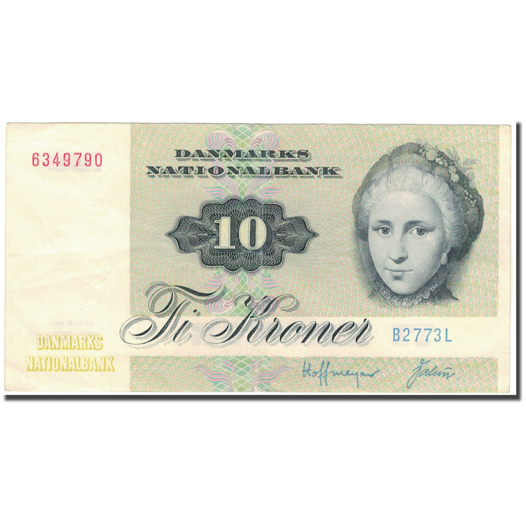 Banconote, Danimarca, 10 Kroner, 1972, KM:48g, BB