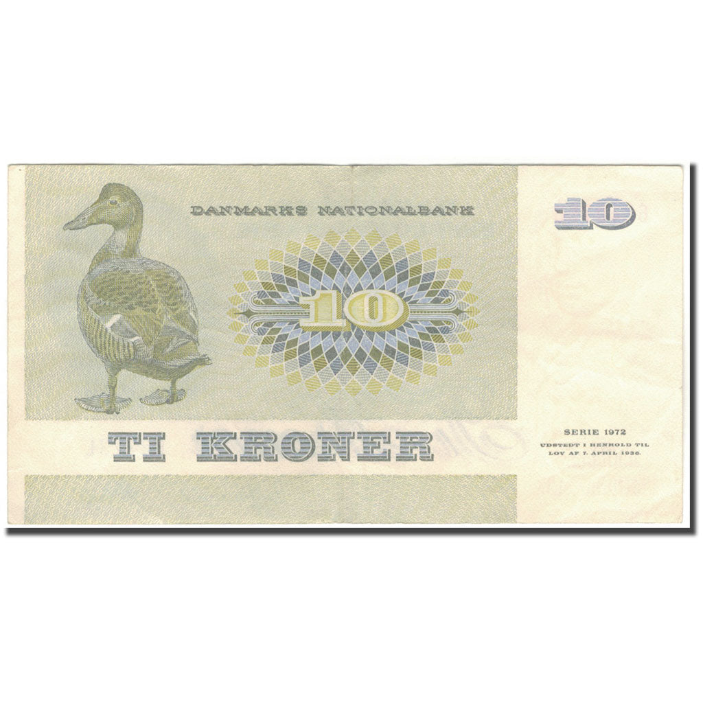 Banconote, Danimarca, 10 Kroner, 1972, KM:48g, BB