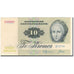 Billet, Danemark, 10 Kroner, 1972, KM:48g, TTB