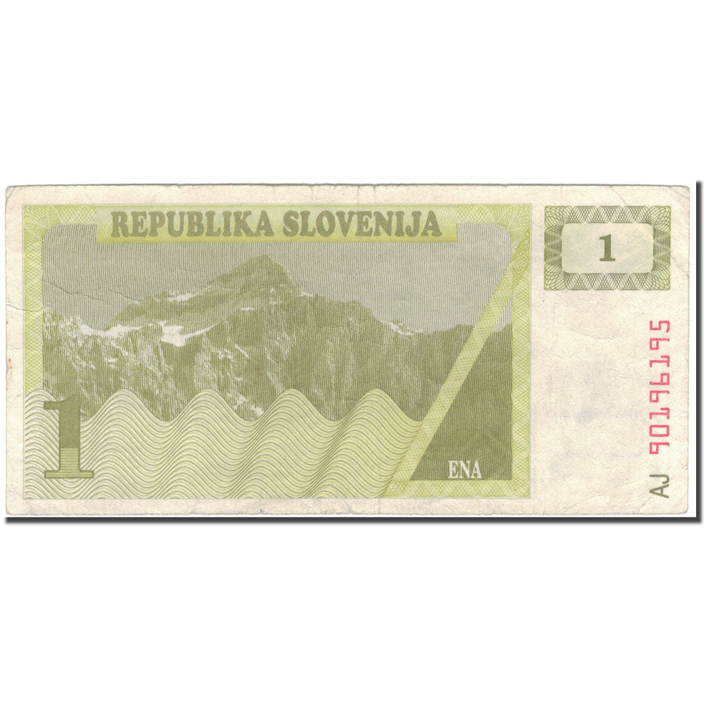 Billete, .50 (Tolar), Eslovenia, KM:1a, BC+