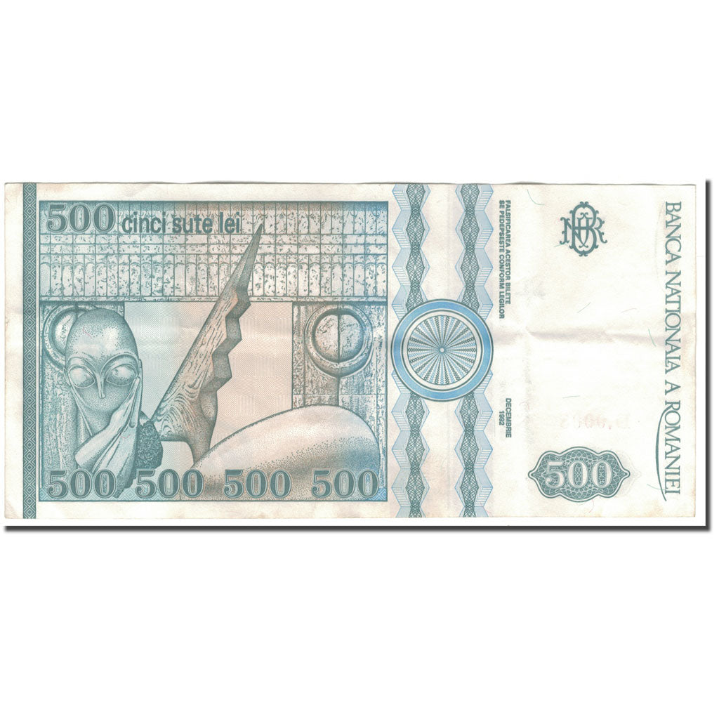 Geldschein, Rumänien, 500 Lei, 1992, KM:101a, SS