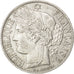 FRANCE, Cérès, Franc, 1872, Bordeaux, KM #822.2, AU(55-58), Silver, 23, Gadoury 