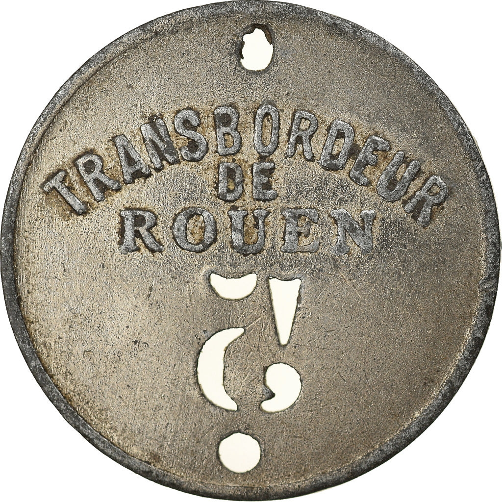 Coin, France, Transbordeur de Rouen, Rouen, 5 Centimes, EF(40-45), Nickel plated