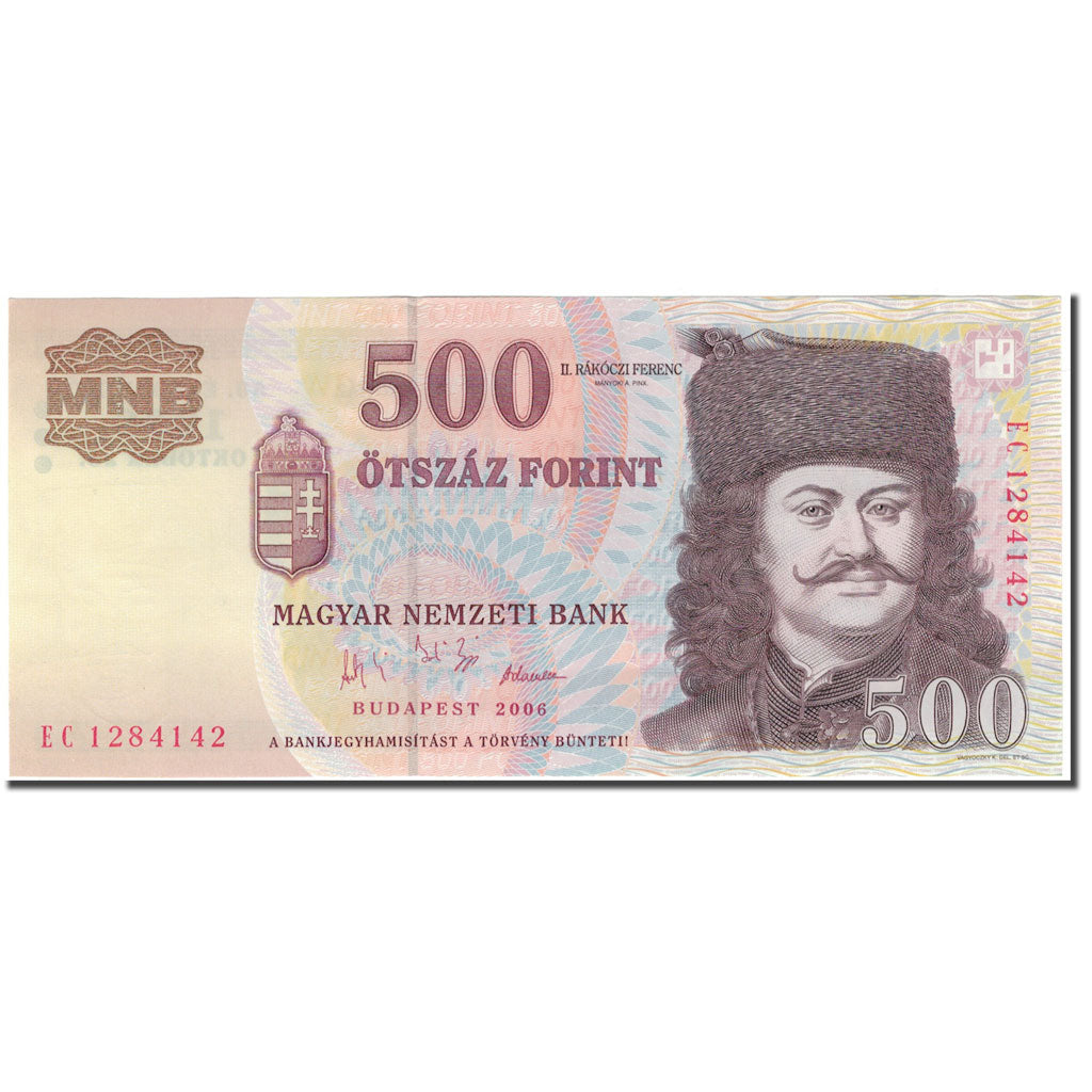 Banknote, Hungary, 500 Forint, 2006, KM:194, UNC(65-70)