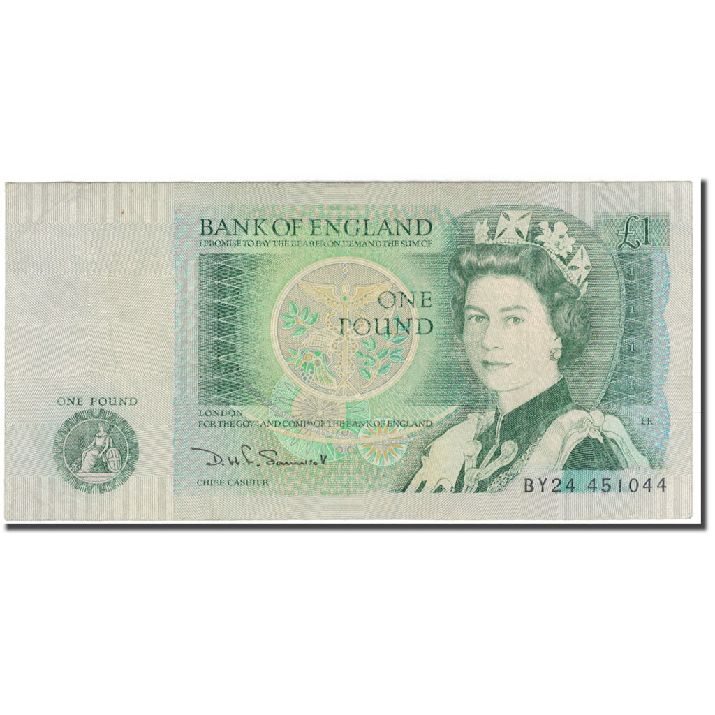 Geldschein, Großbritannien, 1 Pound, KM:377b, S