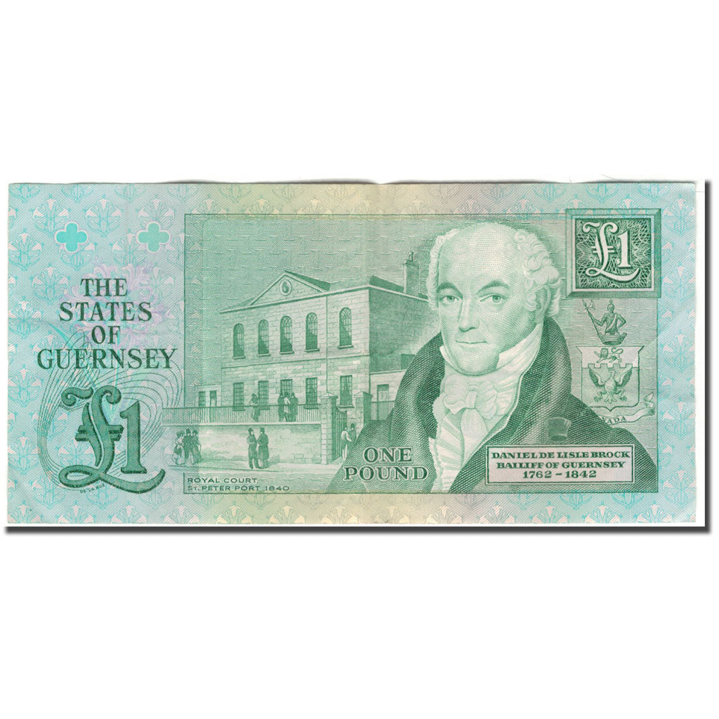 Banknot, Guernsey, 1 Pound, KM:48a, VF(30-35)