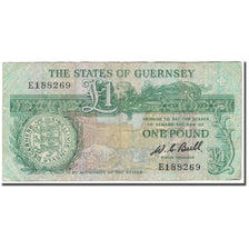 Billet, Guernsey, 1 Pound, KM:48a, B+