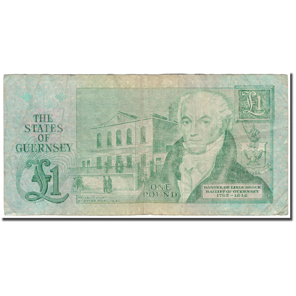 Geldschein, Guernsey, 1 Pound, KM:48a, SGE+