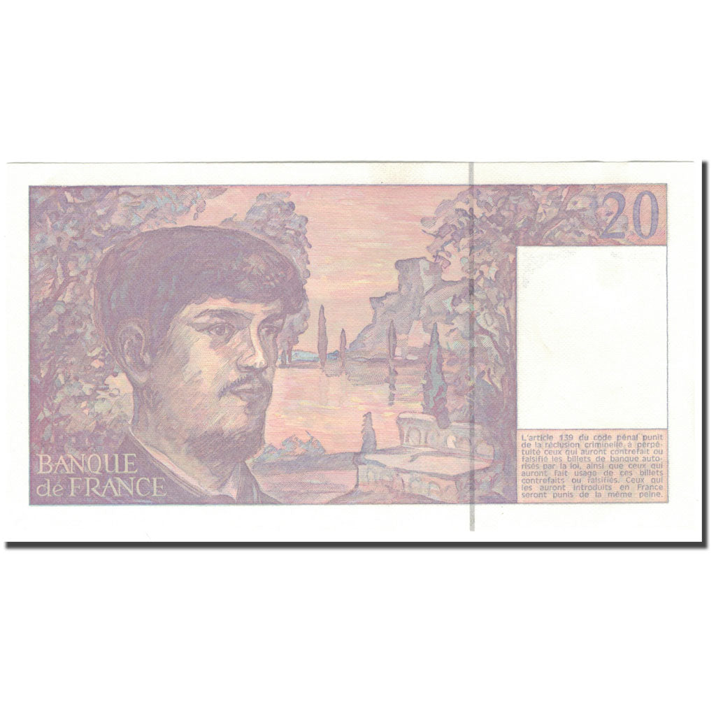 France, 20 Francs, 20 F 1980-1997 ''Debussy'', 1990, SUP+, Fayette:66bis.1