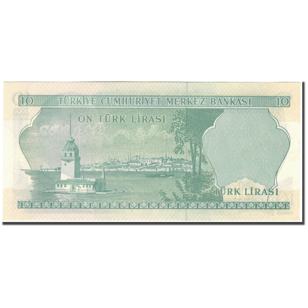 Banknote, Turkey, 10 Lira, 1970, KM:186, UNC(65-70)