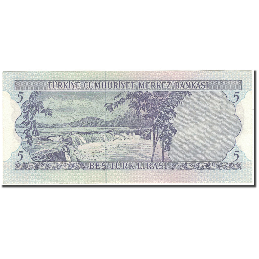 Geldschein, Türkei, 5 Lira, 1970, KM:185, UNZ-