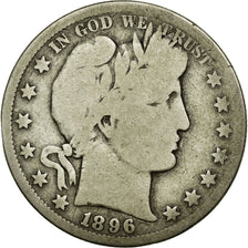 Coin, United States, Barber Half Dollar, Half Dollar, 1896, U.S. Mint