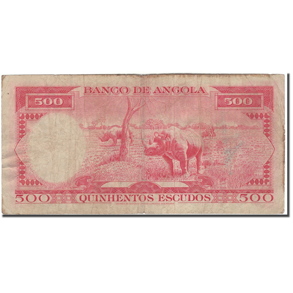 Biljet, Angola, 500 Escudos, 1970-06-10, KM:97, B