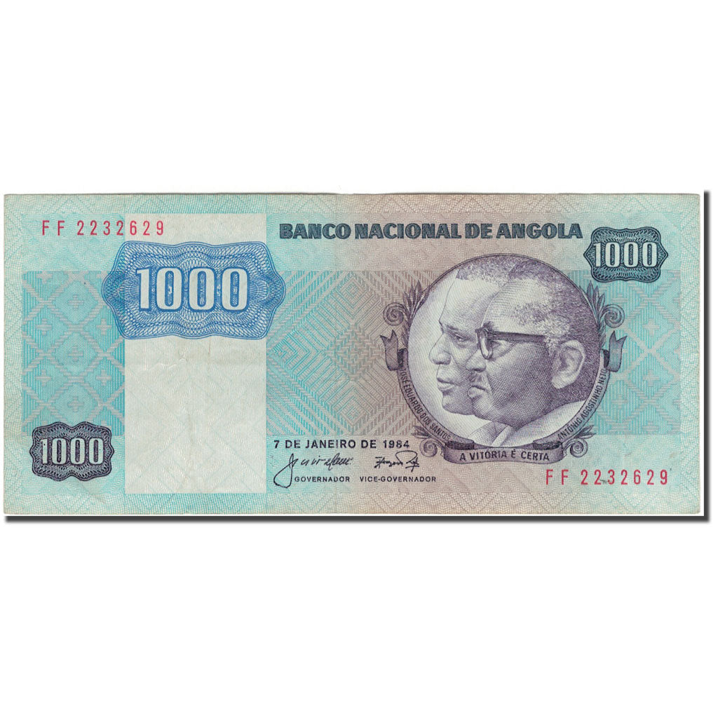 Banknote, Angola, 1000 Kwanzas, 1984-01-07, KM:121a, VF(20-25)