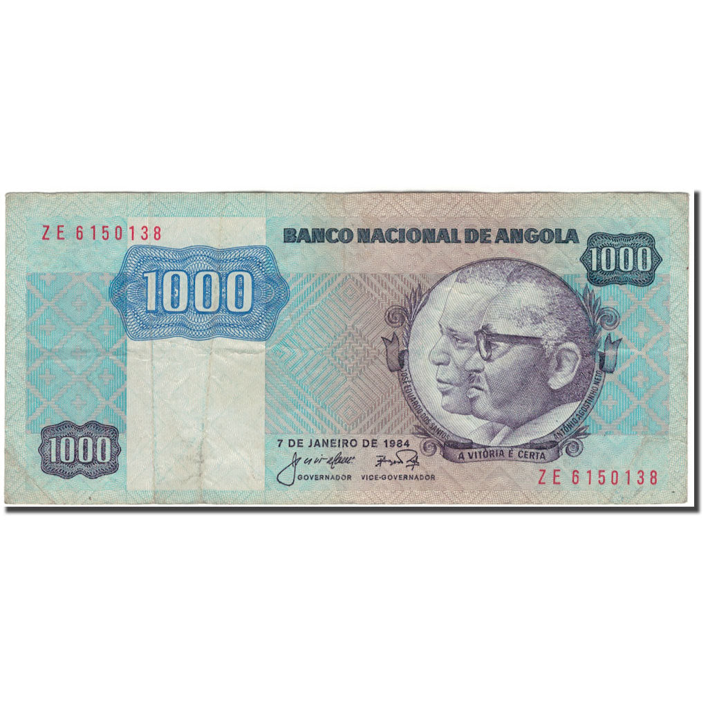 Banknote, Angola, 1000 Kwanzas, 1984-01-07, KM:121a, VF(20-25)