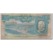 Banknote, Angola, 50 Escudos, 1962-06-10, KM:93, VG(8-10)