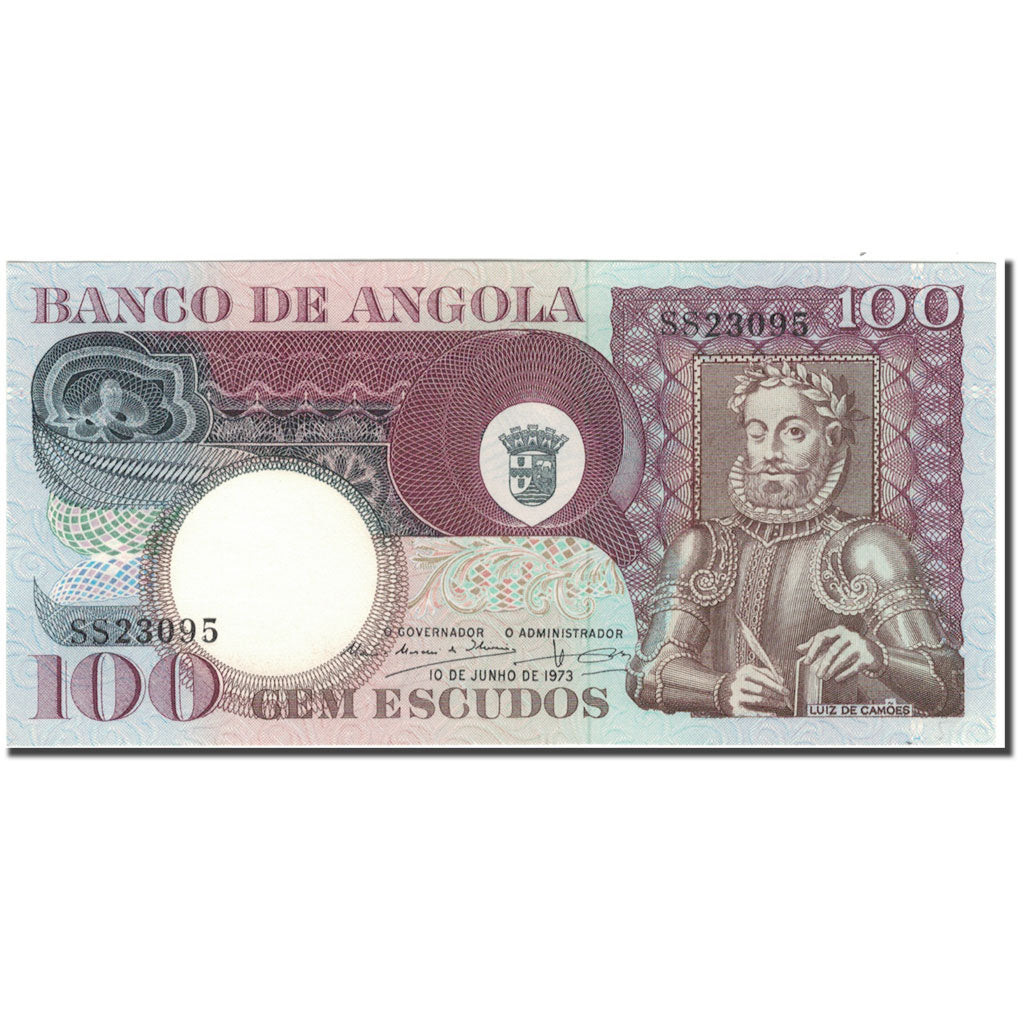 Banknote, Angola, 100 Escudos, 1973-06-10, KM:106, UNC(65-70)