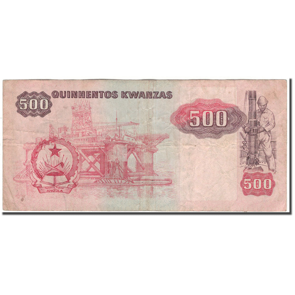Banknote, Angola, 500 Kwanzas, 1984-01-07, KM:120A, VF(20-25)