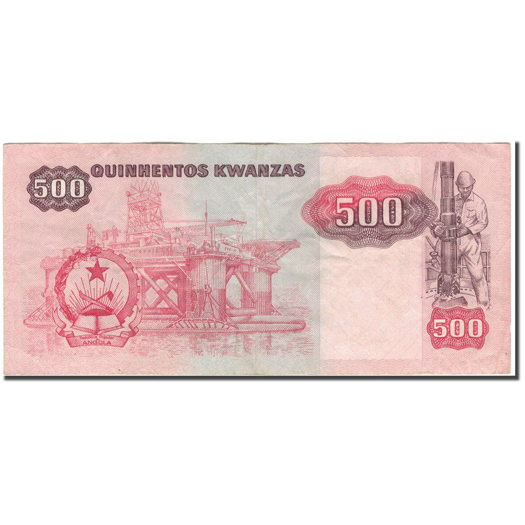 Nota, Angola, 500 Kwanzas, 1984-01-07, KM:120A, AU(55-58)