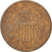 Moneda, Estados Unidos, 2 Cents, 1864, Philadelphia, MBC, Cobre - hojalata -