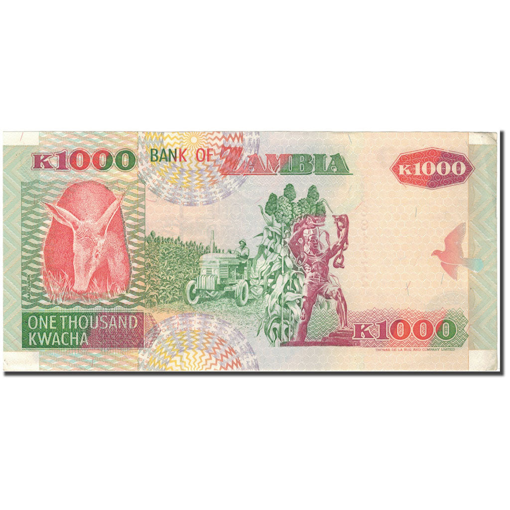 Banknote, Zambia, 1000 Kwacha, 2003, KM:44b, AU(55-58)