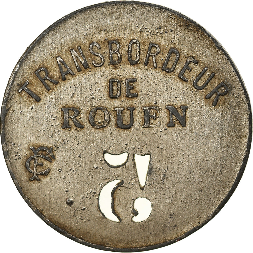 Monnaie, France, Transbordeur de Rouen, Rouen, 5 Centimes, TTB, Zinc nickelé