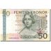 Nota, Suécia, 50 Kronor, KM:64a, EF(40-45)
