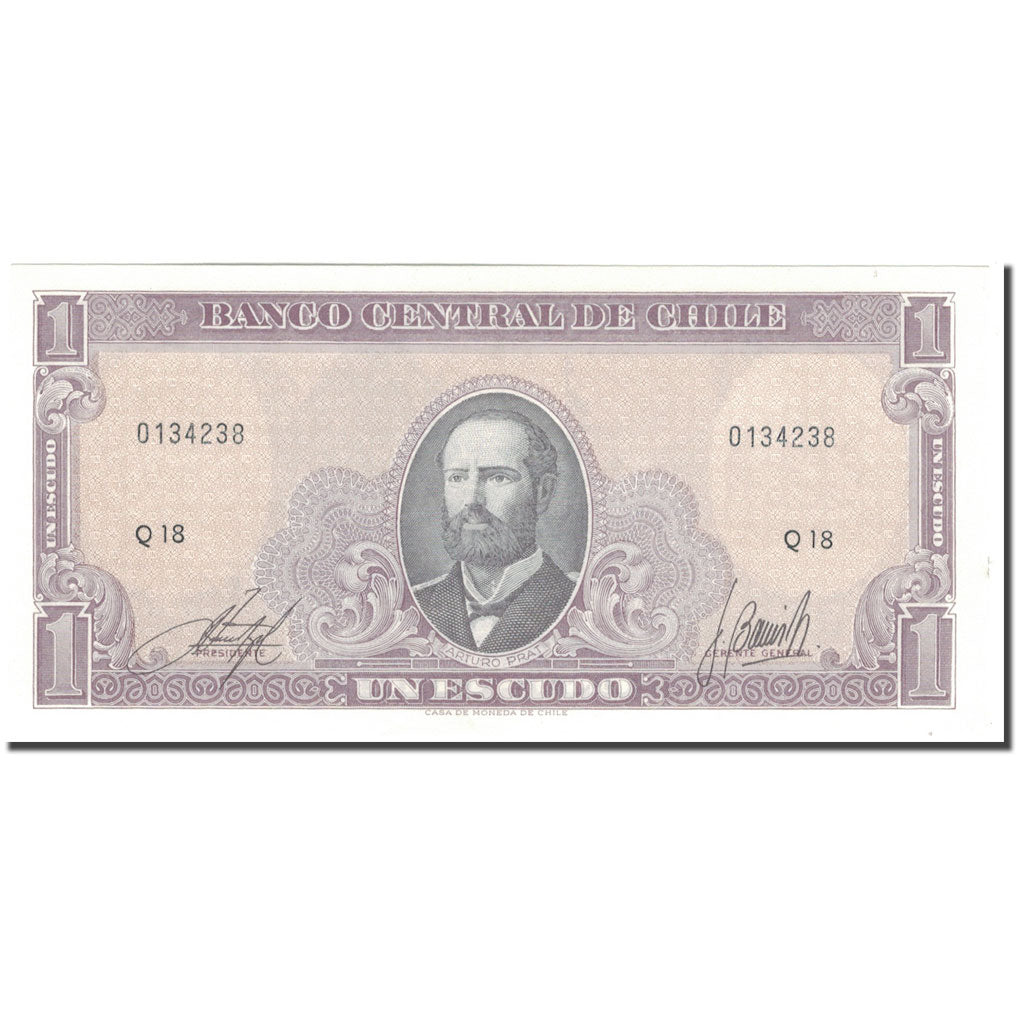 Banknote, Chile, 1 Escudo, KM:136, UNC(65-70)