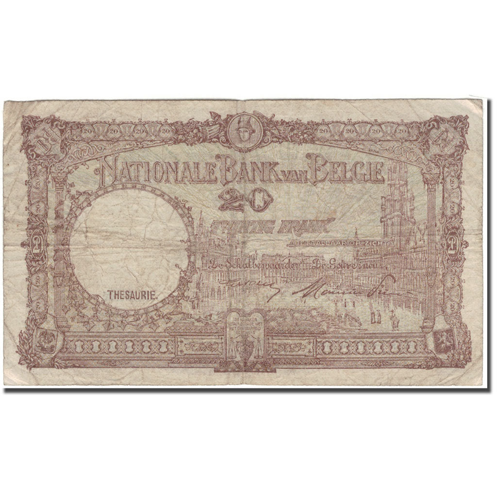Banknote, Belgium, 20 Francs, 1948-09-01, KM:116, VG(8-10)