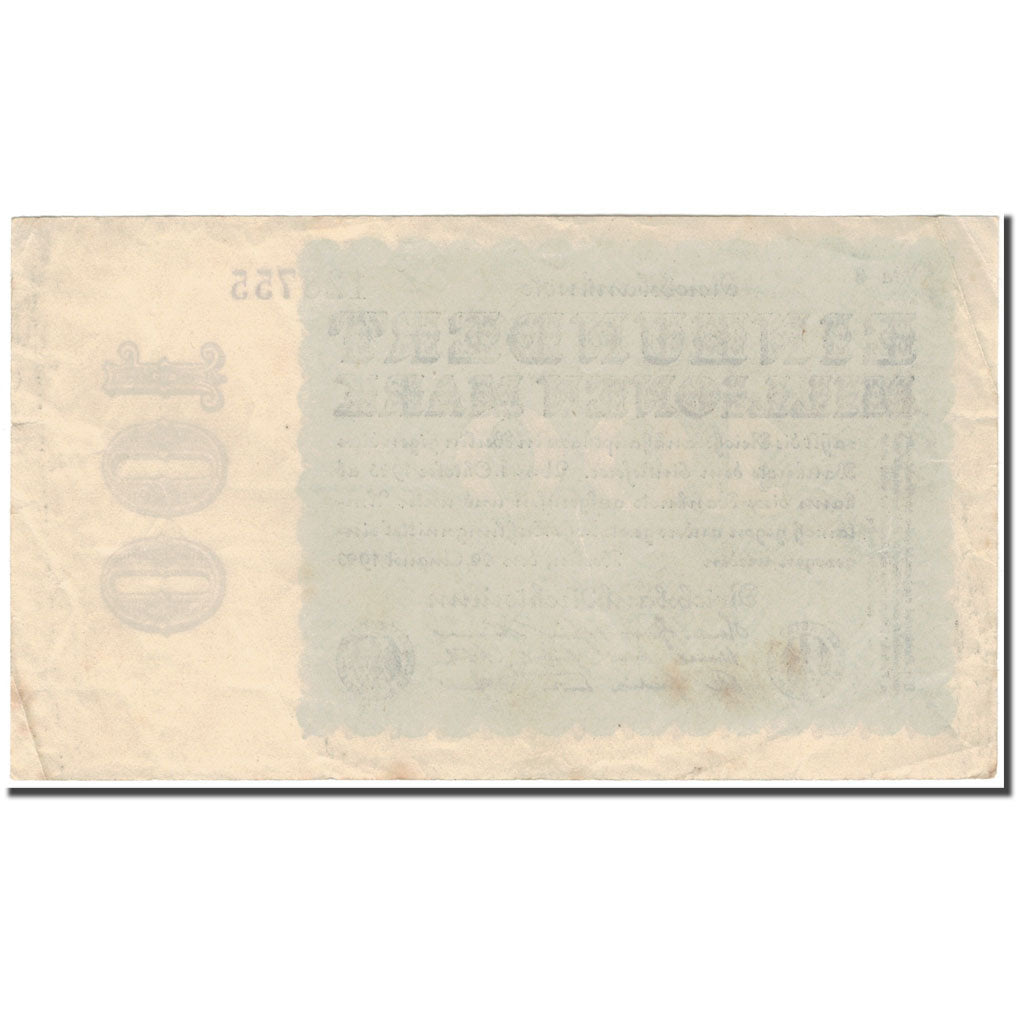 Banknote, Germany, 100 Millionen Mark, 1923, KM:107d, AU(50-53)
