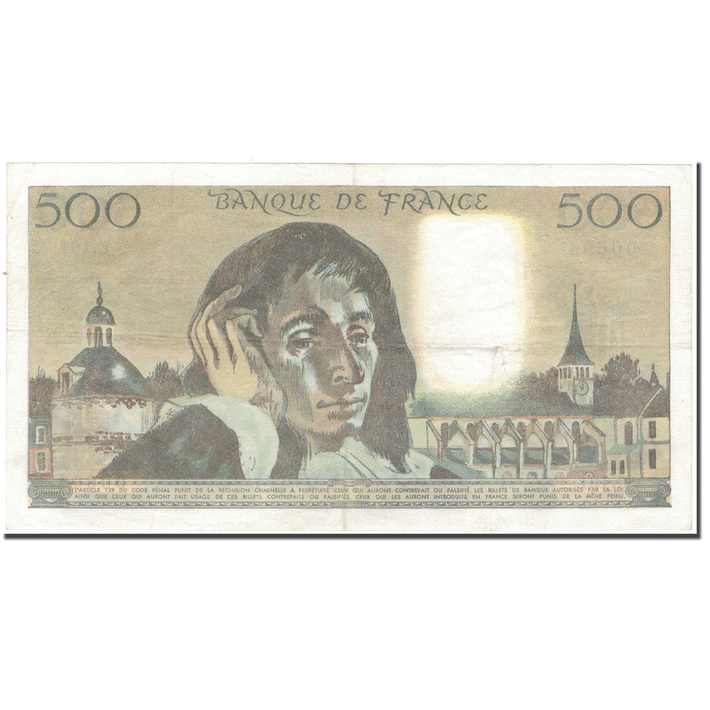 France, 500 Francs, Pascal, 1983-06-02, TTB, Fayette:71.29, KM:156e