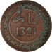 Münze, Marokko, 'Abd al-Aziz, 10 Mazunas, 1903, Paris, S+, Bronze, KM:17.1