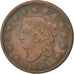 UNITED STATES, Coronet Cent, Cent, 1826, U.S. Mint, KM #45, EF(40-45), Copper,..
