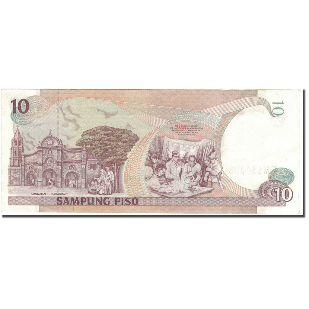 Geldschein, Philippinen, 10 Piso, 1998, KM:187b, SS+