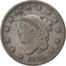 UNITED STATES, Coronet Cent, Cent, 1828, U.S. Mint, KM #45, EF(40-45), Copper,..