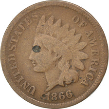 UNITED STATES, Indian Head Cent, Cent, 1866, U.S. Mint, KM #90a, VF(20-25),...