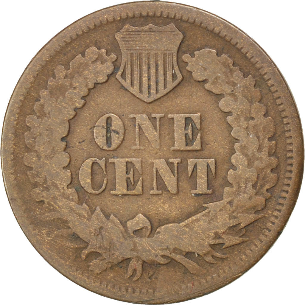 UNITED STATES, Indian Head Cent, Cent, 1866, U.S. Mint, KM #90a, VF(20-25),...