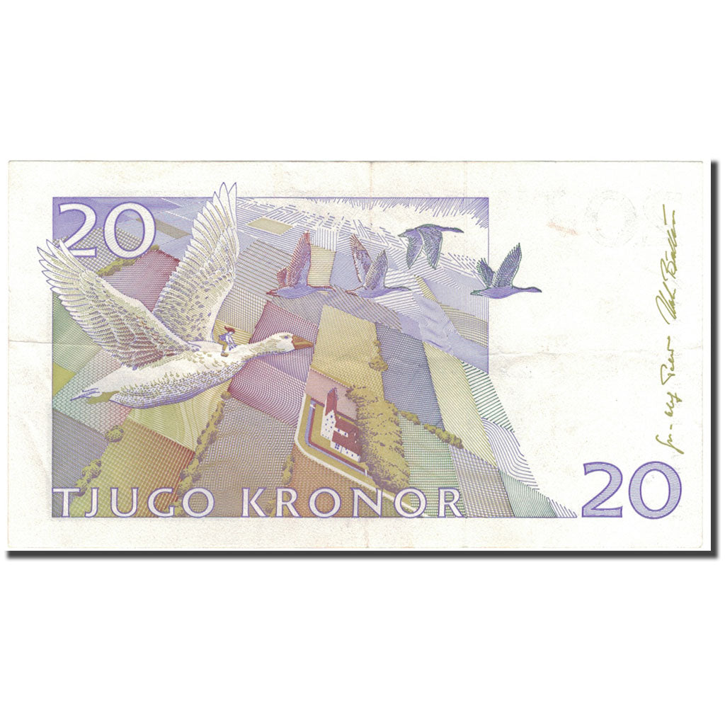 Billete, 20 Kronor, Suecia, KM:63a, MBC