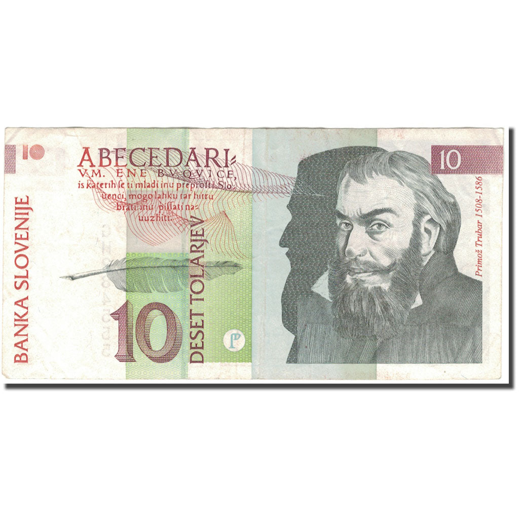 Billet, Slovénie, 10 Tolarjev, 1992-01-15, KM:11a, TB+
