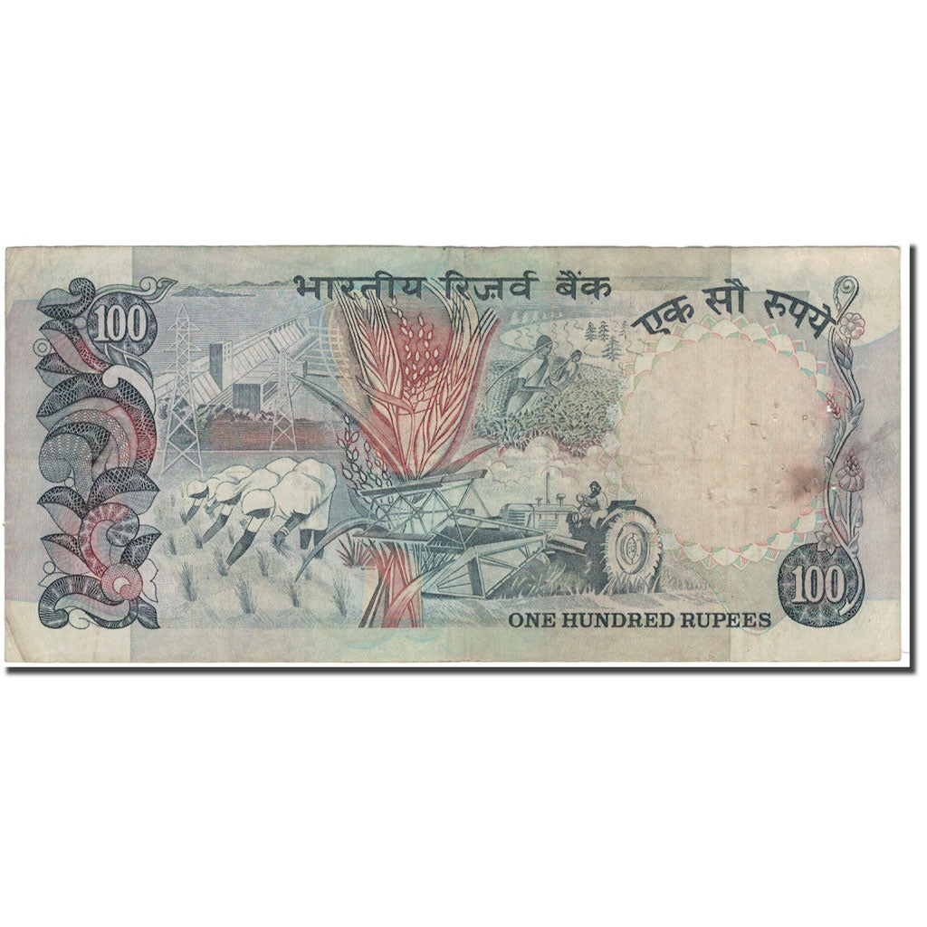 Banknote, India, 100 Rupees, KM:85a, VF(30-35)