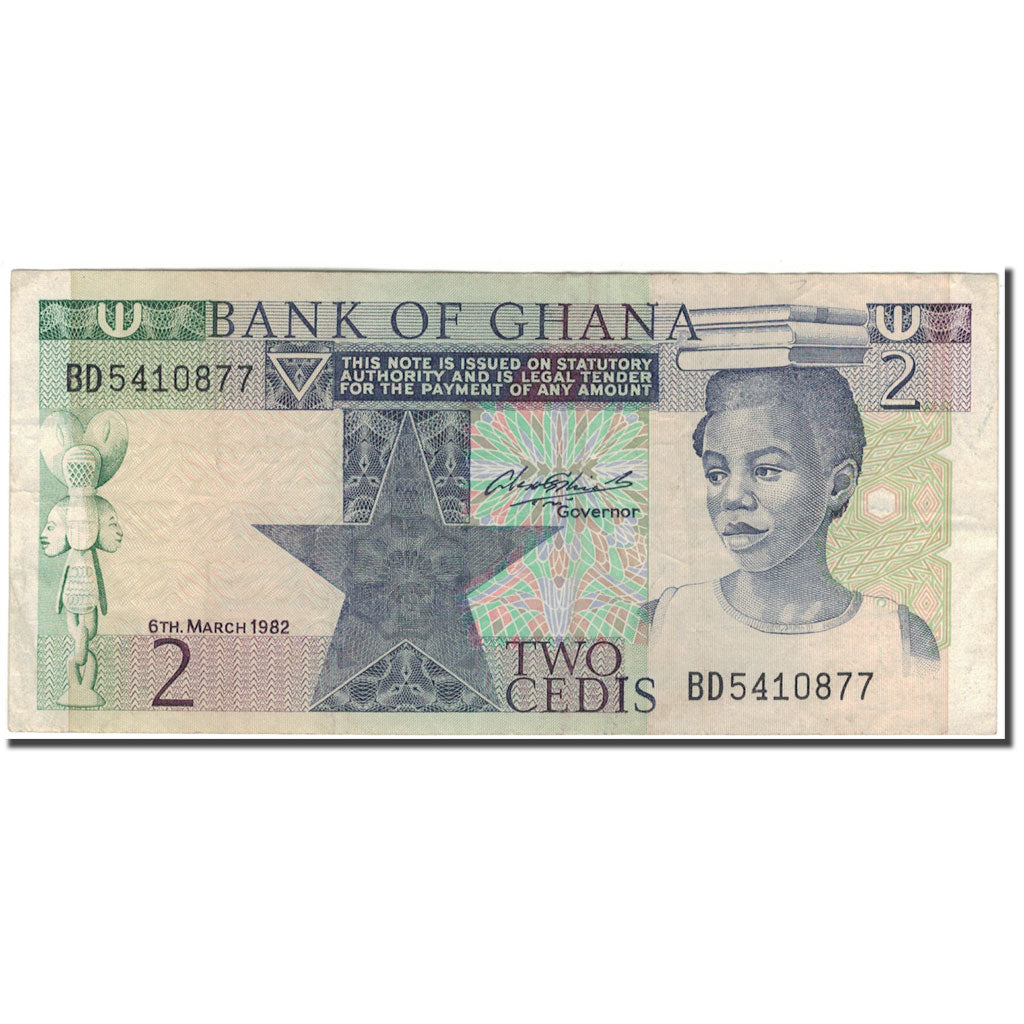 Banknote, Ghana, 2 Cedis, 1982-03-06, KM:18d, EF(40-45)