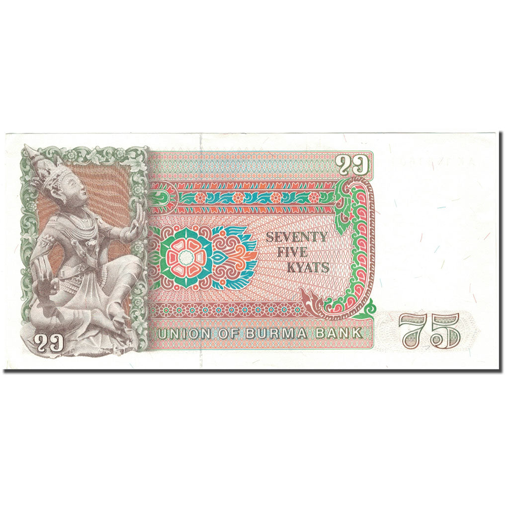 Banknot, Birma, 75 Kyats, KM:65, UNC(63)