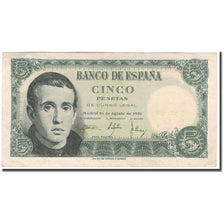 Banknote, Spain, 5 Pesetas, 1951-08-16, KM:140a, AU(55-58)