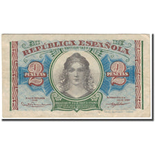 Billet, Espagne, 2 Pesetas, 1938, KM:95, TTB